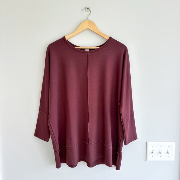 SPANX P.L.T. Dolman Sweatshirt in Hickory Rouge NWT - Picture 1 of 8